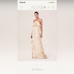 ALEXIS dress - “Ava Dress - Golden Palms”